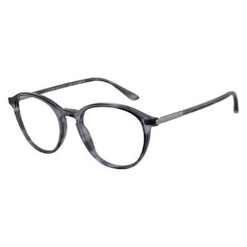 Giorgio Armani AR7237 Eyeglasses Men Striped Blue 49mm