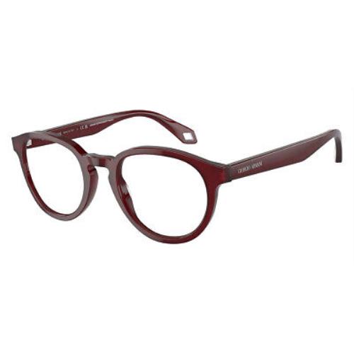 Giorgio Armani AR7248 Eyeglasses Men Opaline Bordeaux 48mm