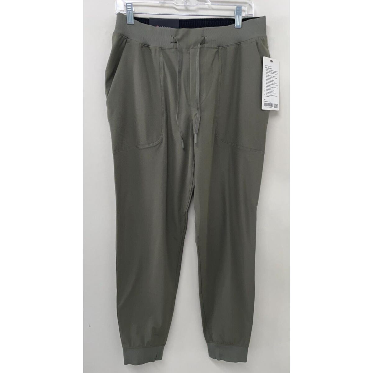 Lululemon Mens M Abc Jogger Army Green Tapered Wrinkle-resistant Stretch LM5AMZS