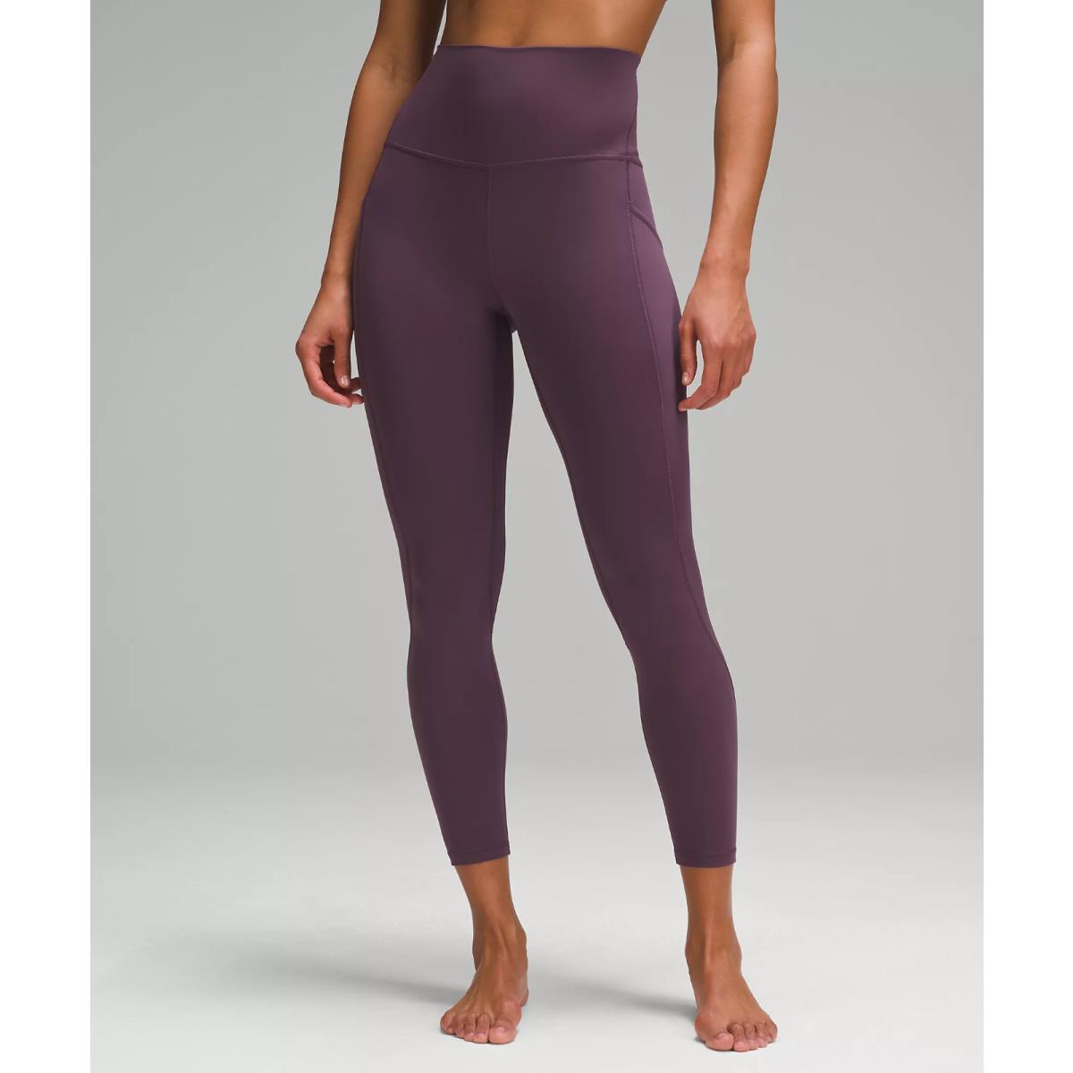 Lululemon Align High Rise Pant with Pockets 25 Grape Thistle Tight Size 10