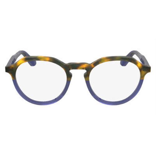 Calvin Klein Cko Eyeglasses Unisex Havana/blue 49mm