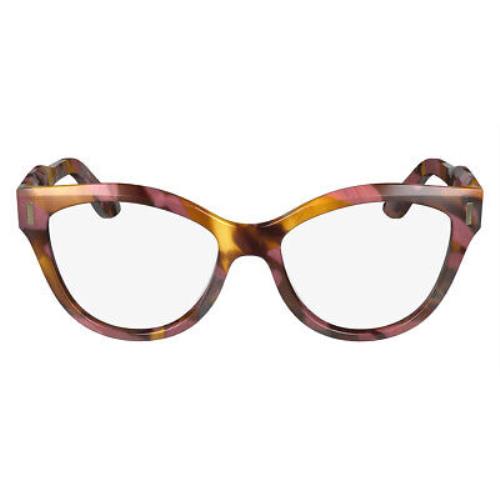 Calvin Klein Cko Eyeglasses Women Rose Havana 53mm