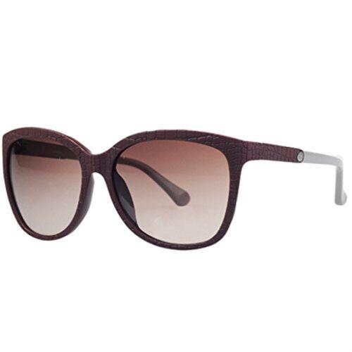 Calvin Klein cK3152S Women Square Plum Reptile Print Sunglasses Size:57-16-135