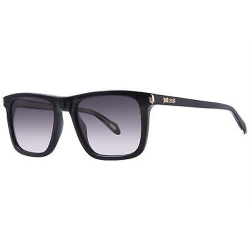 Just Cavalli SJC035 0700 Sunglasses Men`s Black/smoke Gradient Square Shape 54mm