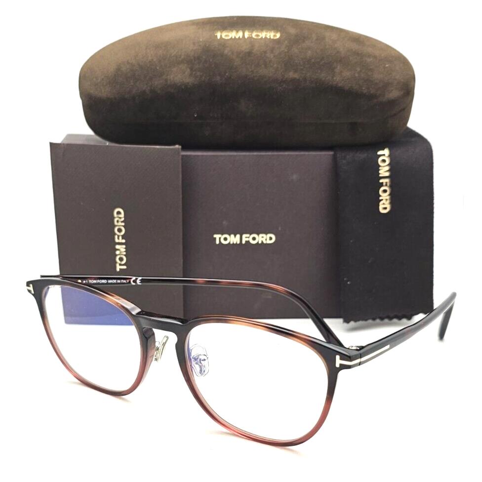 Tom Ford Blue Block Eyeglasses TF 5700-B 054 54-20 145 Havana Gold Frames