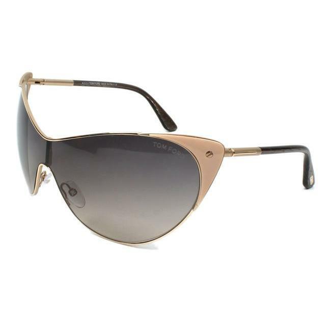 Tom Ford Sunglasses Metal Cat Eye Gold Women`s Made in Italy TF364 74B