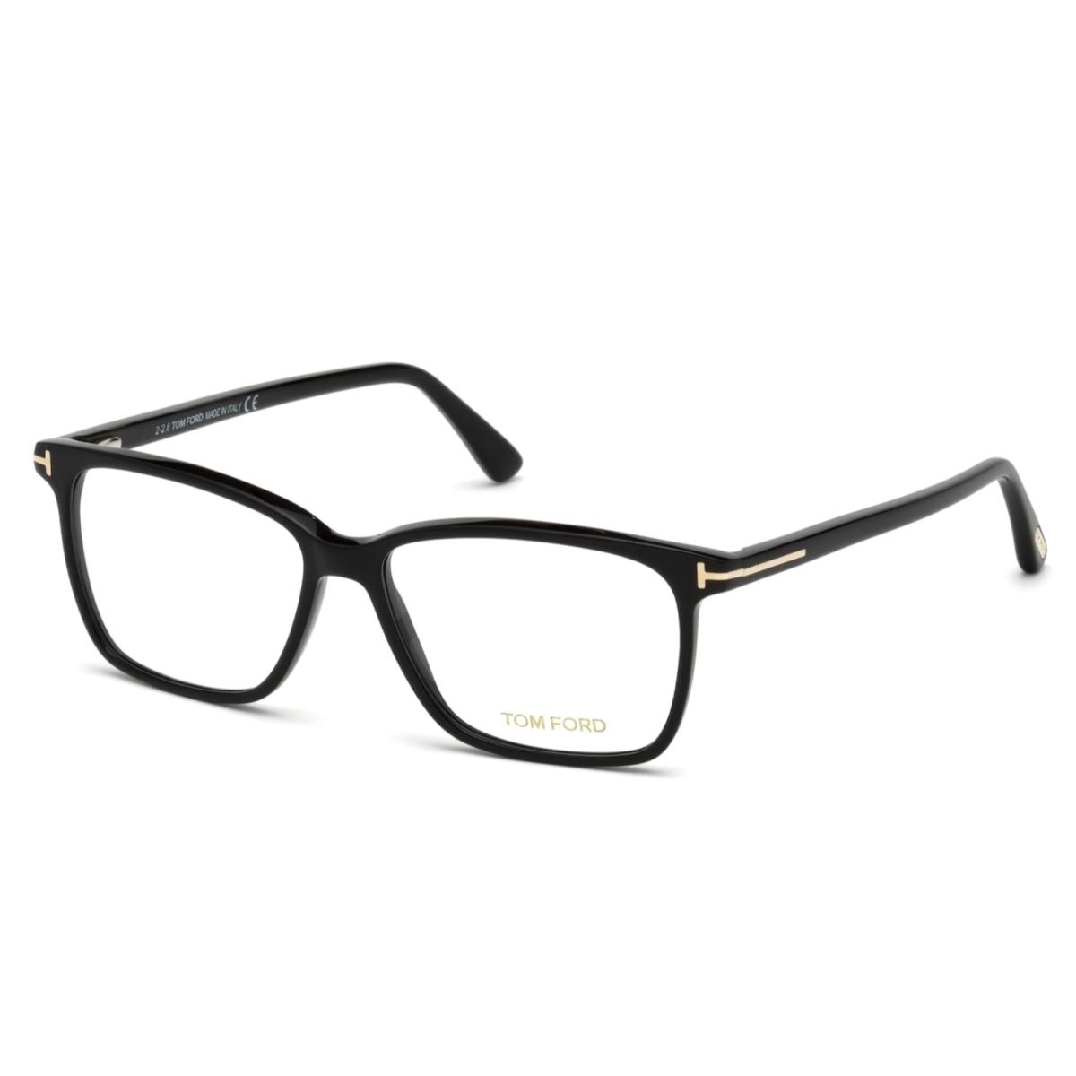 Tom Ford Eyeglasses TF 5478-B 001 55-14 145 Black Frames W/blue Block Lenses