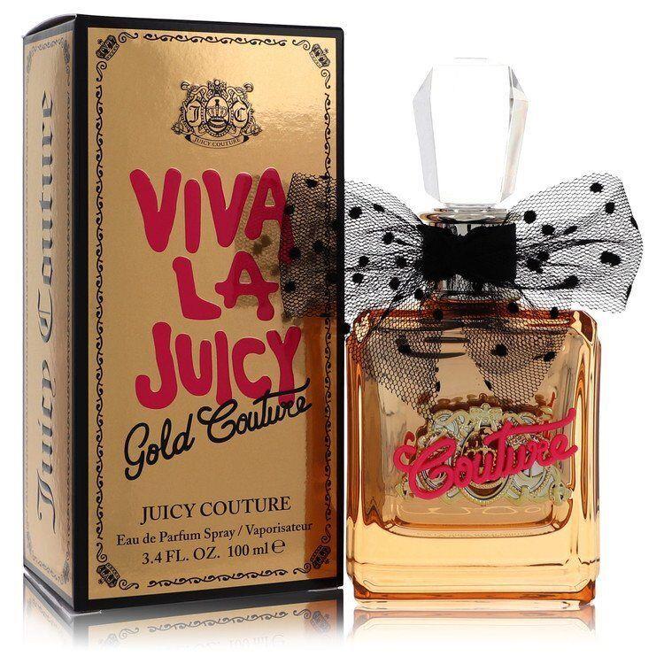 Viva La Juicy Gold Couture By Juicy Couture Eau De Parfum Spray 3.4 Oz