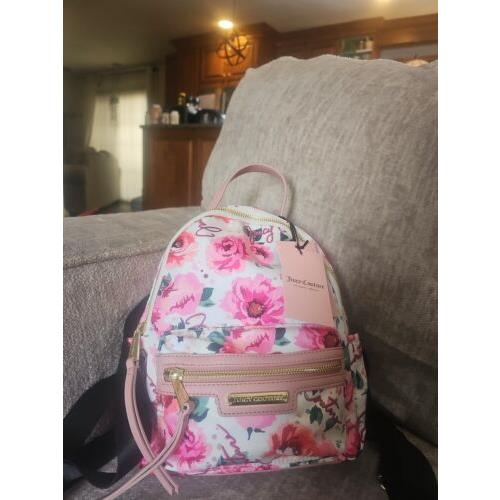 Juicy Couture Mini Backpack - Pink Floral Print AG