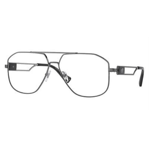 Versace VE1287 Eyeglasses Men Gray Aviator 59mm