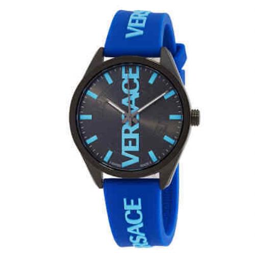 Versace V-vertical Quartz Black Dial Men`s Watch VE3H00823