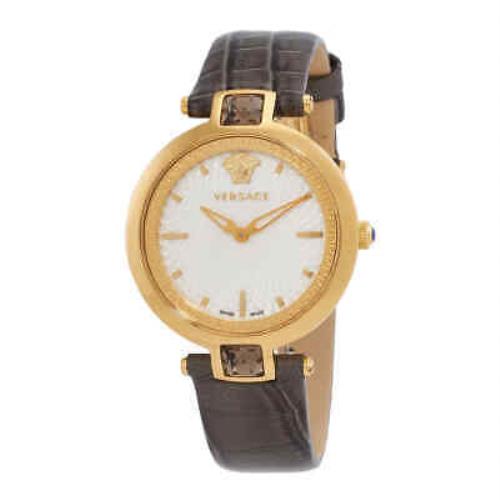 Versace Crystal Gleam Quartz White Dial Ladies Watch VAN06 0016