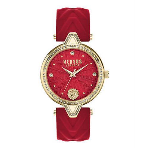 Versus Versace Womens Gold 34mm Strap Fashion Watch