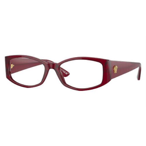 Versace VE3343 Eyeglasses Women Bordeaux 52mm