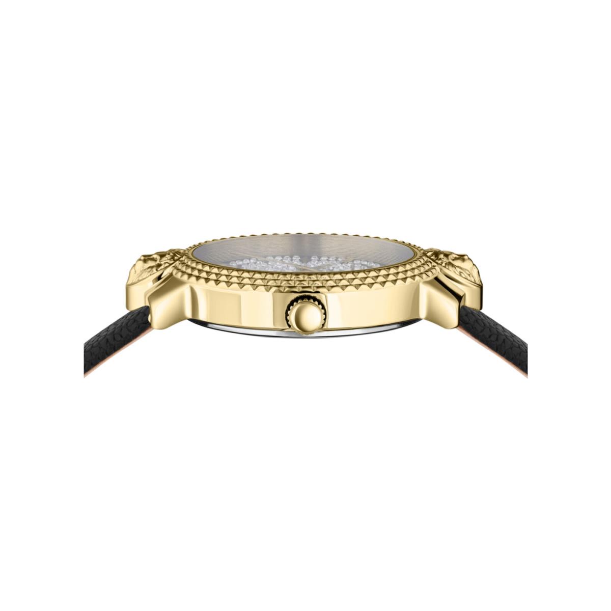 Versus Versace Womens Mouffetard Crystal Gold 38mm Strap Fashion Watch