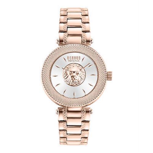 Versus Versace Womens Rose Gold 36mm Bracelet Fashion Watch