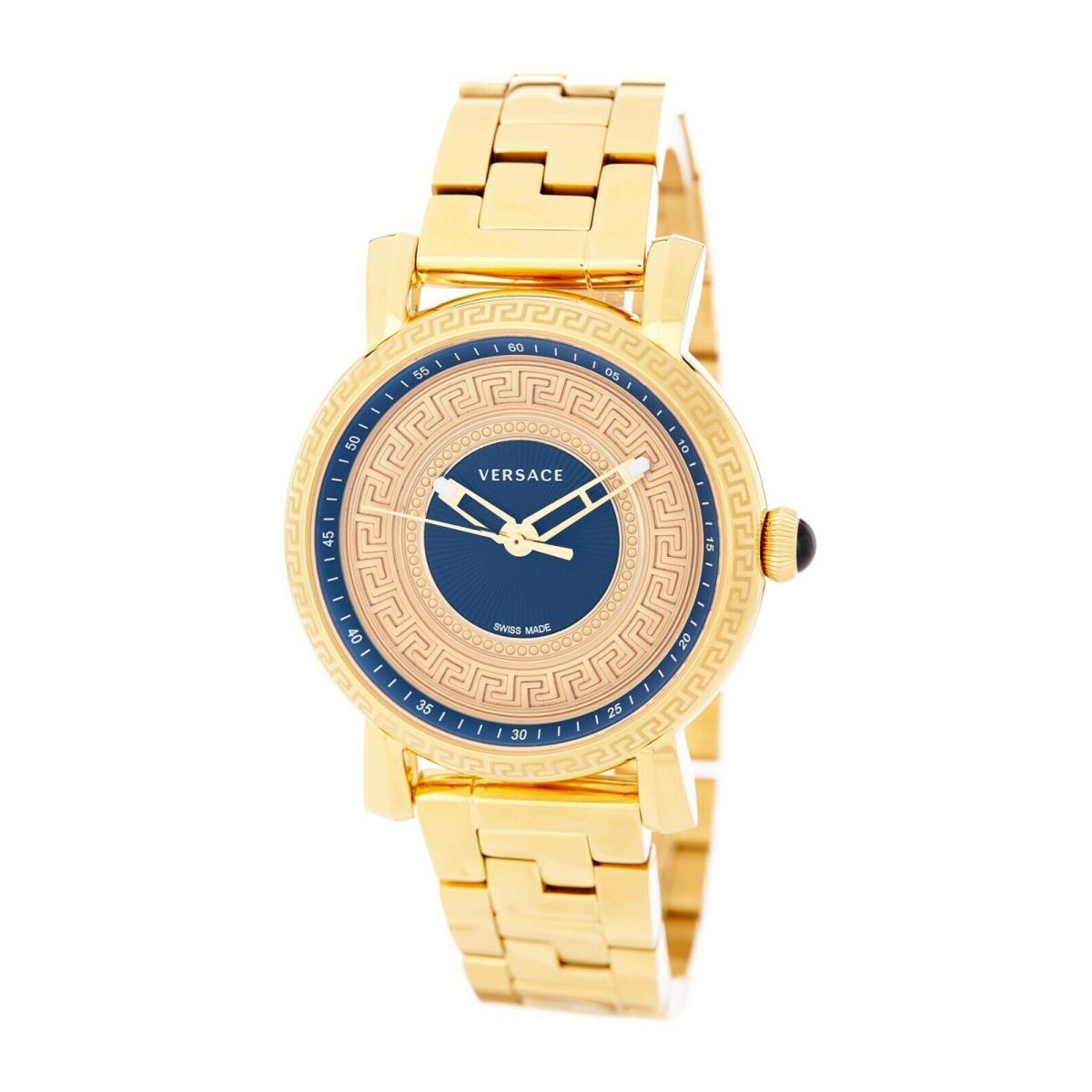 $2K Versace Day Glam Mens Gold Stainless Steel Swiss Made Quartz Watch VQ9080014