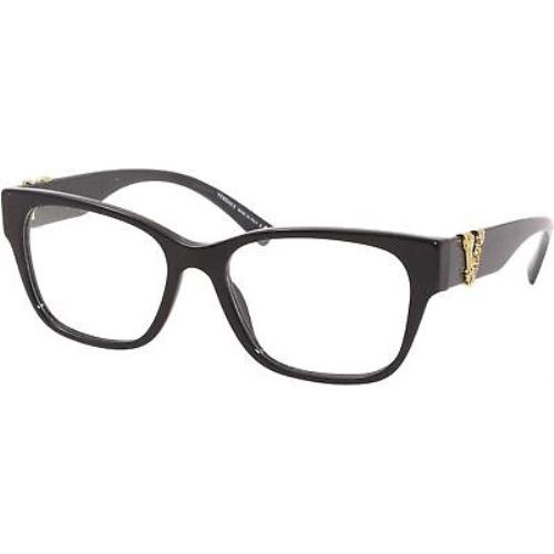 Versace Eyeglasses VE3283 GB1 52mm Black / Demo Lens
