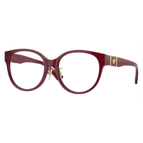 Versace VE3351D Eyeglasses Women Transparent Bordeaux 53mm