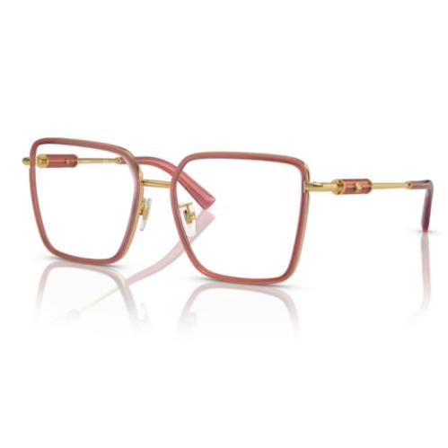 Versace VE1294D 1510 Opal Bordeaux 55 MM Square Women`s Eyeglasses