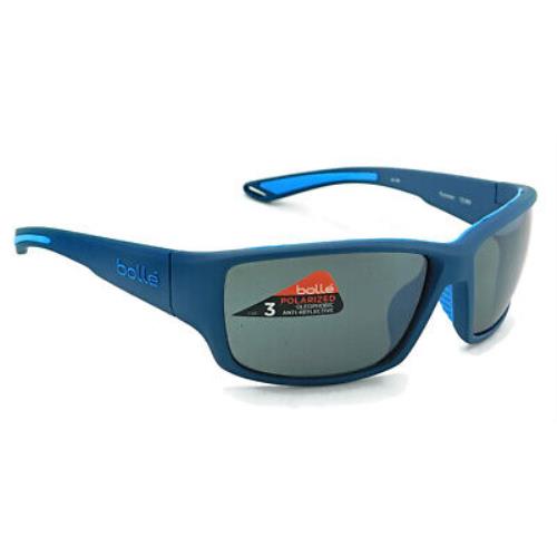 Bolle Kayman Sunglasses Matte Storm Blue / Polarized HD Tns Gun Lens