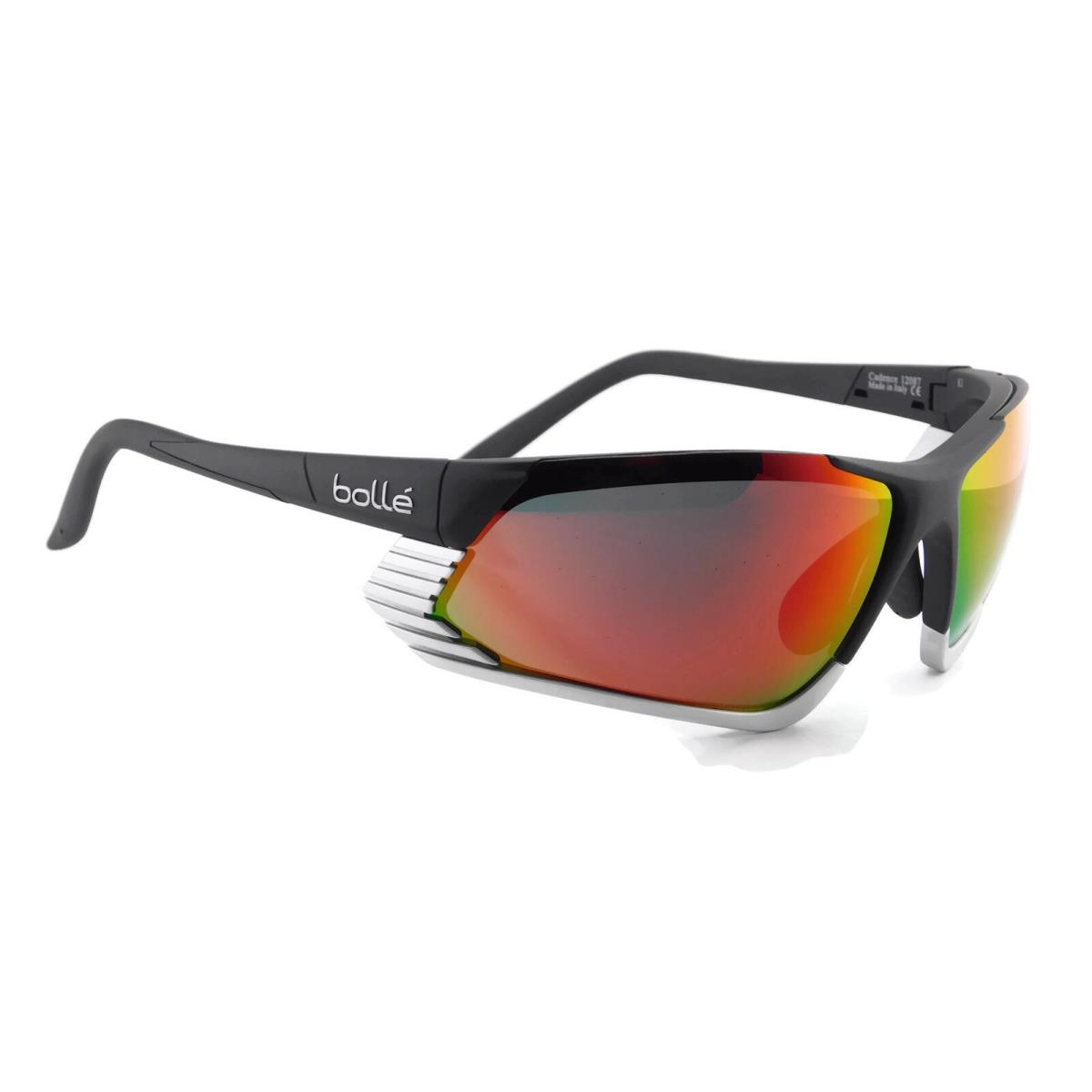 Bolle Cadence Sport Sunglasses 12087 Matte Black Silver / Tns Fire Lens