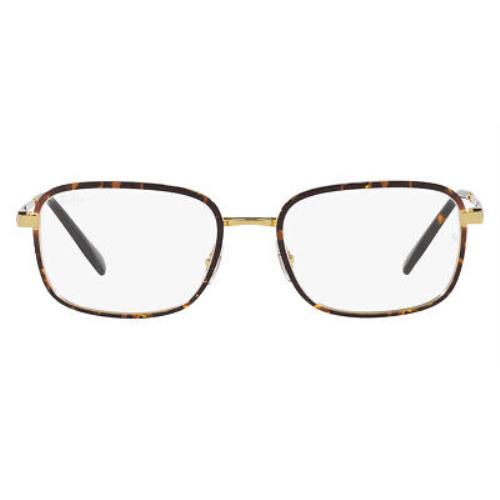 Ray-ban RX6495 Eyeglasses Men Havana on Gold 54mm