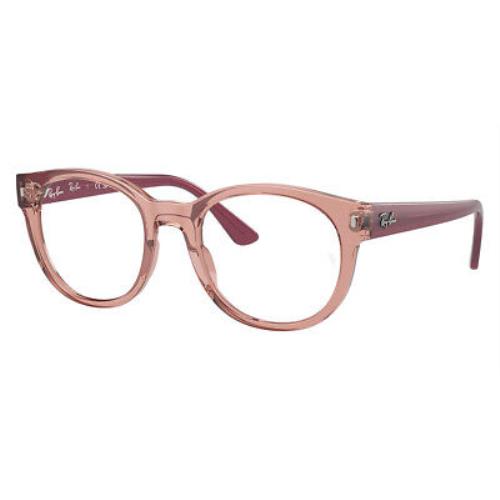 Ray-ban RX7227 Eyeglasses Transparent Pink/opal Pink 53mm