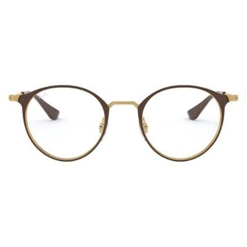 Ray-ban 0RX6378F Eyeglasses RX Unisex Brown Oval 51mm