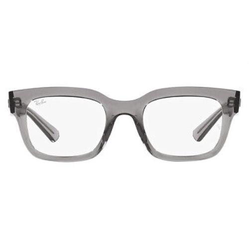 Ray-ban RX7217F Eyeglasses Unisex Transparent Gray 54mm