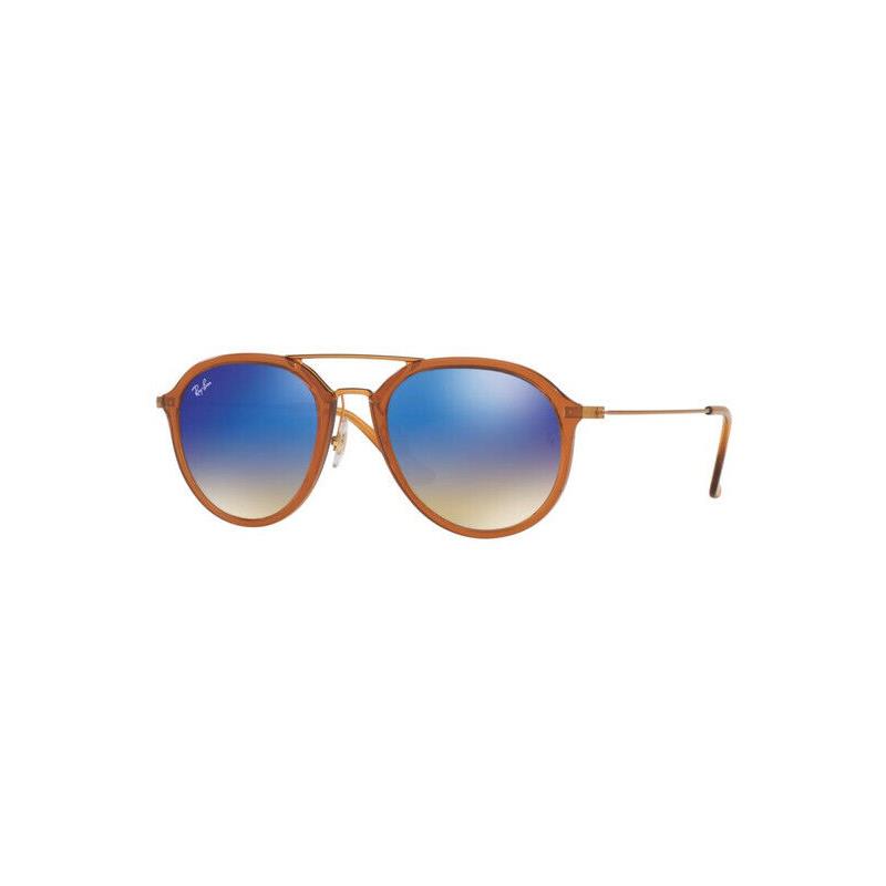 Ray-ban RB4253 62388B Brown Aviator Blue Mirror Gradient 50-21-145mm Sunglasses