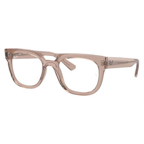 Ray-ban RX7226 Eyeglasses Unisex Transparent Light Brown 52mm