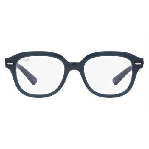 Ray-ban RX7215 Eyeglasses Unisex Opal Dark Blue 49mm