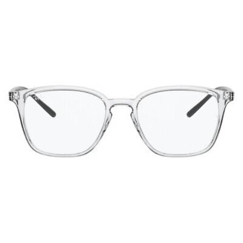 Ray-ban 0RX7185 Eyeglasses RX Unisex Clear Square 50mm