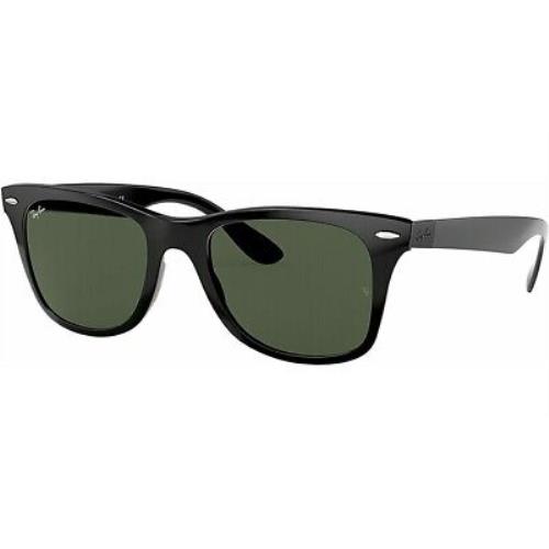 Ray-ban RB4195 601/71 Black Square Green 52-20-150mm Non-polarized Sunglasses