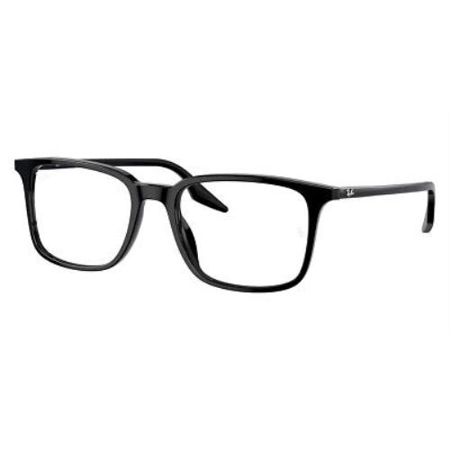 Ray-ban RX5421F Eyeglasses Unisex Black 55mm
