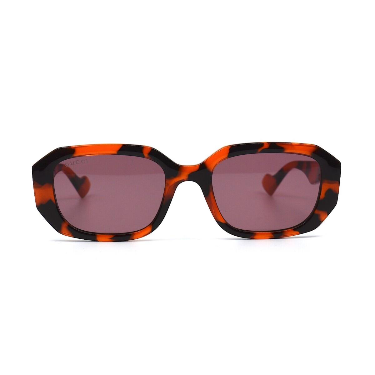 Gucci GG1535S 005 Havana Orange Violet Women`s Sunglasses 54-20-140