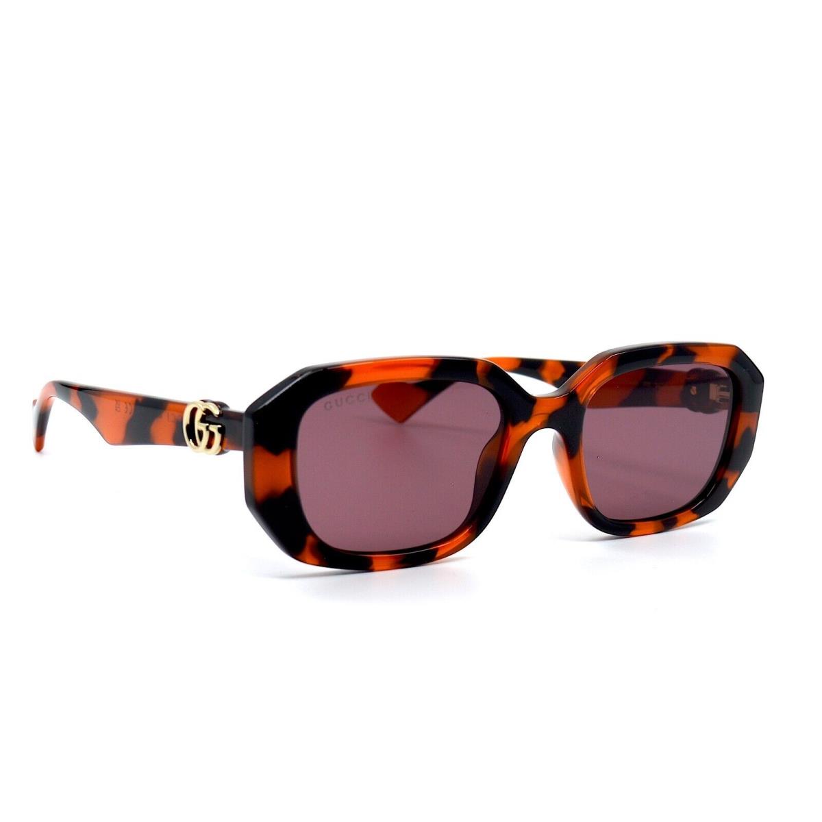 Gucci GG1535S 005 Tortoise Orange Violet Lens Sunglasses 54-20