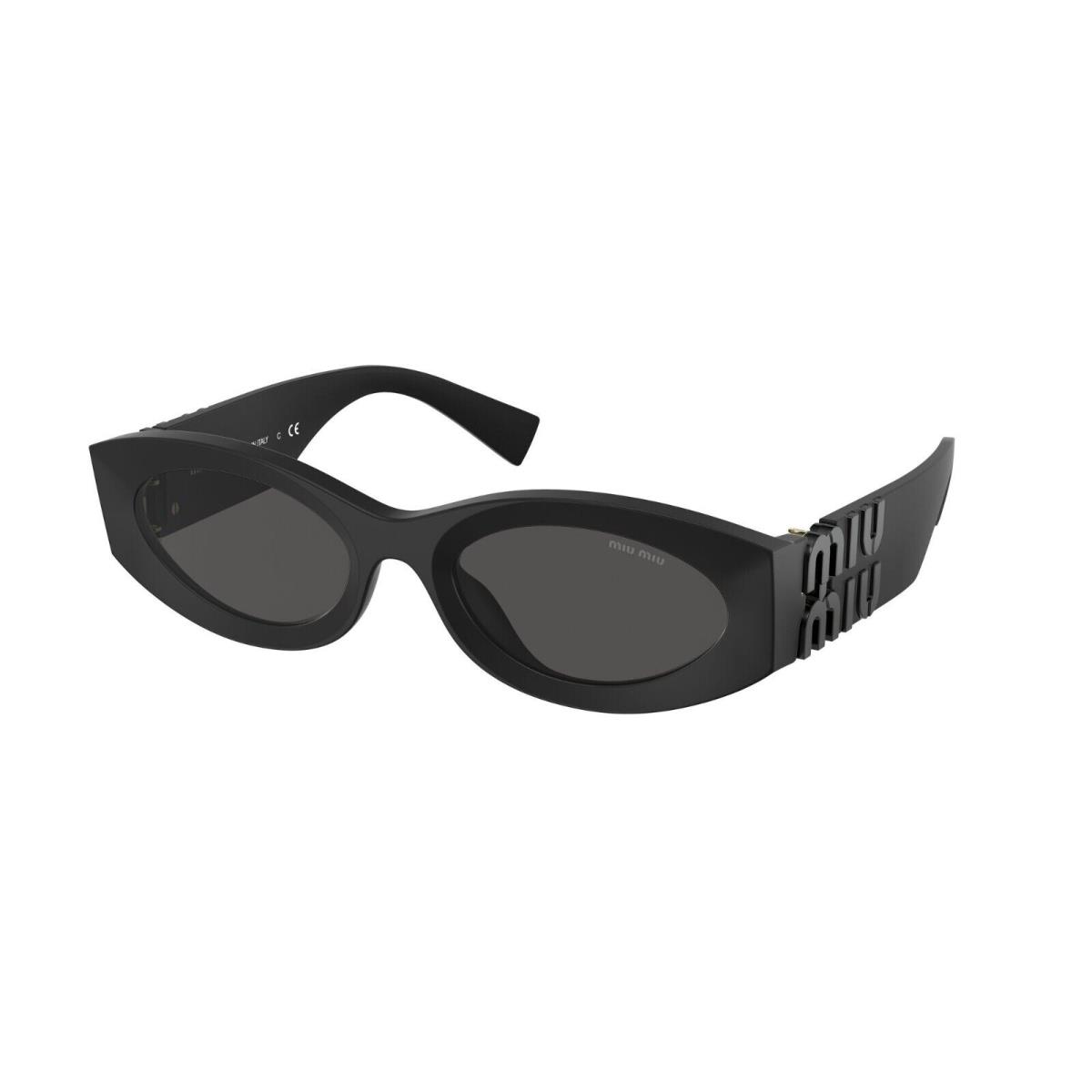 Miu Miu Smu 11WS Matte Black/grey 1BO-5S0 Sunglasses