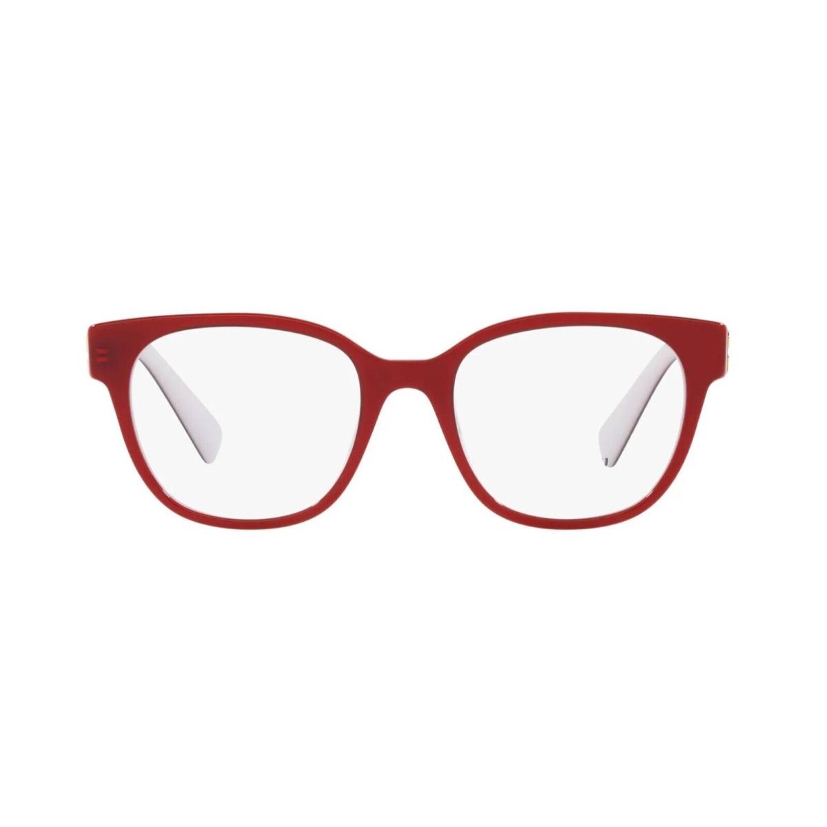 Miu Miu Vmu 02VV Red White 10D-1O1 Eyeglasses