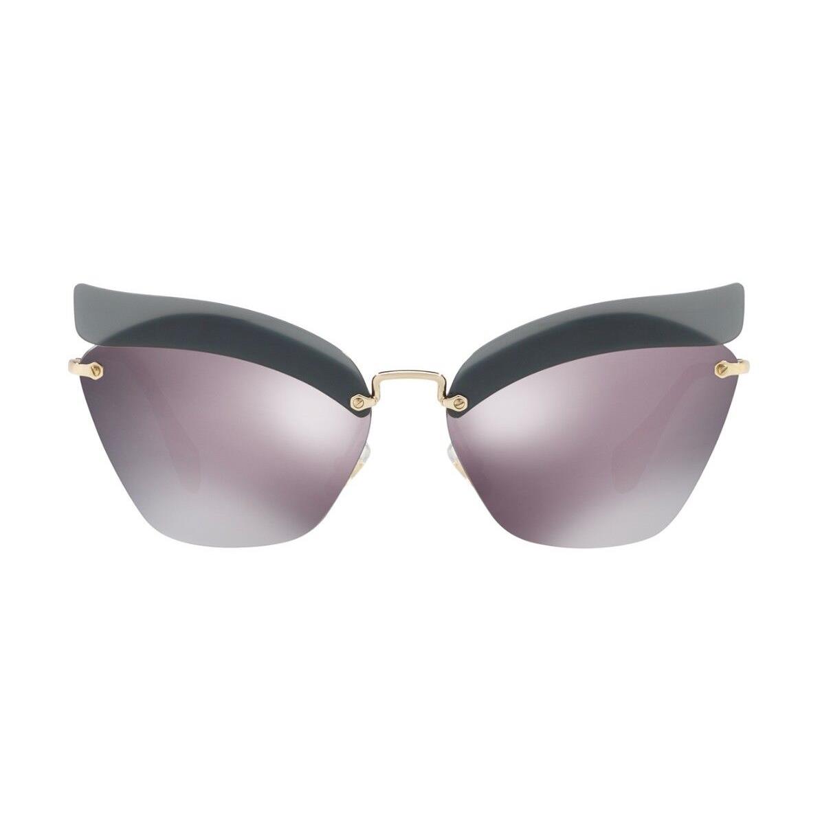 Miu Miu Catwalk Evolution SMU56TS Opal Dark Blue/dark Grey with Pink Sunglasses