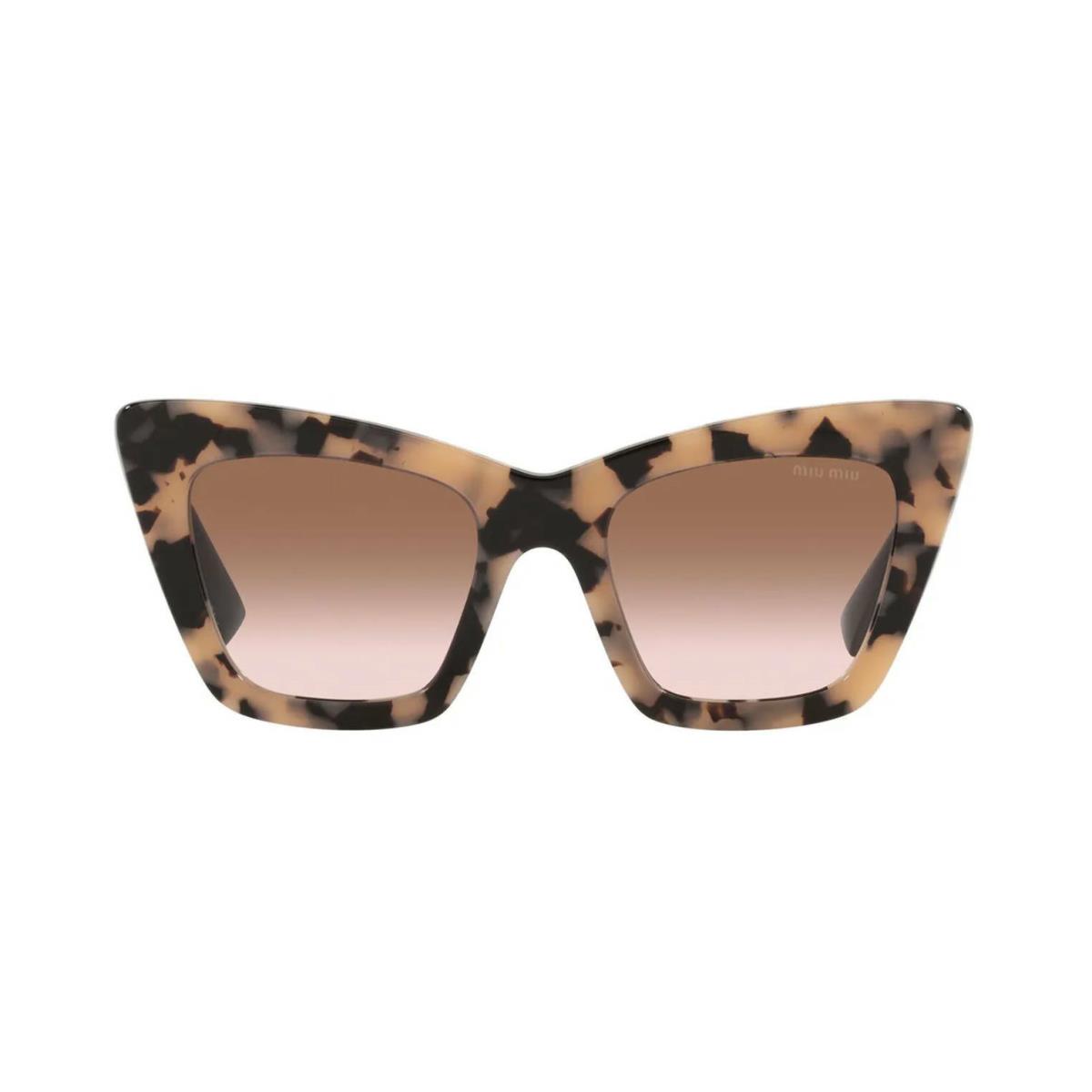 Miu Miu Smu 01WS Pink Havana/brown Shaded 07D-0A6 Sunglasses