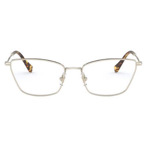Miu Miu MU 52SV Eyeglasses Women Gold Butterfly 54mm
