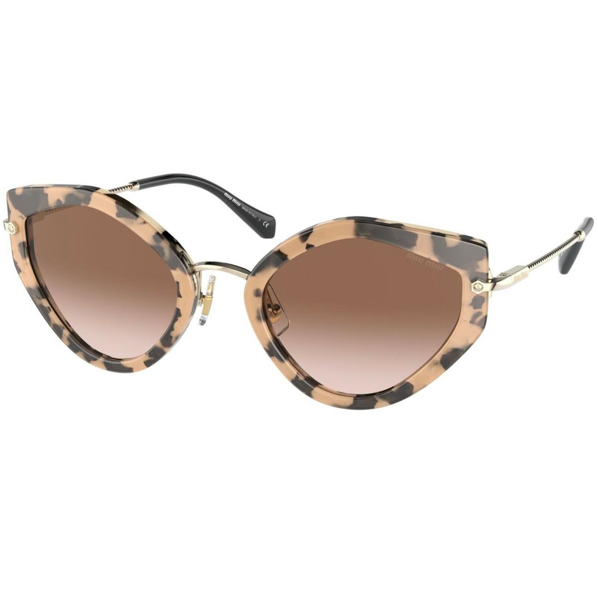 Miu Miu Smu 08X Pink Havana/brown Pink Shaded 07D-0A6 Sunglasses