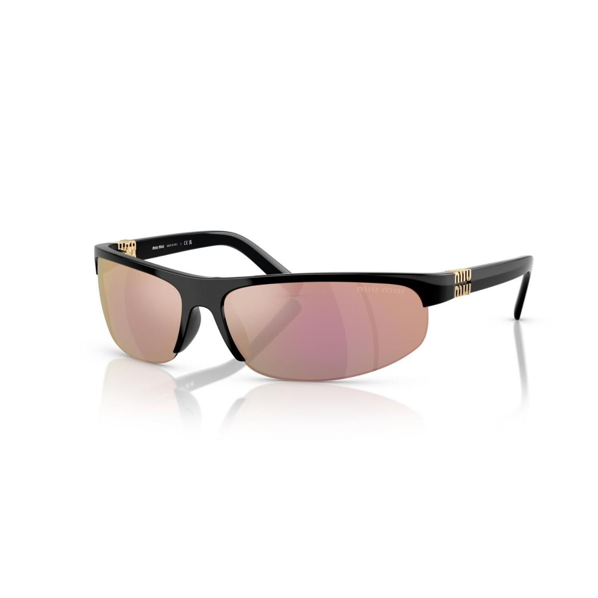 Miu Miu MU A02S Black/grey Pink Mirrored 1AB90J Sunglasses
