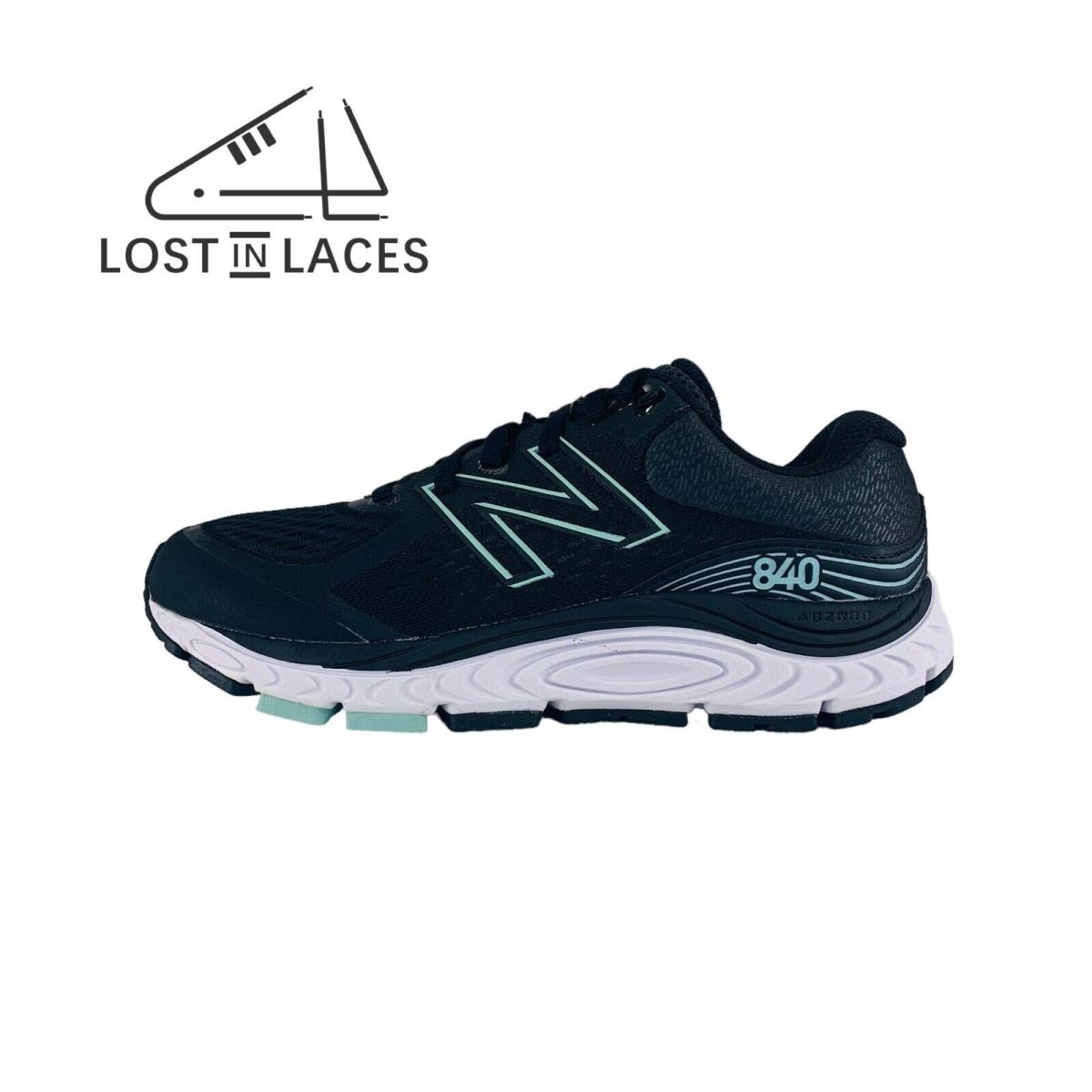 New Balance 840v5 Black Storm Blue New Women`s Running Shoes W840BM5