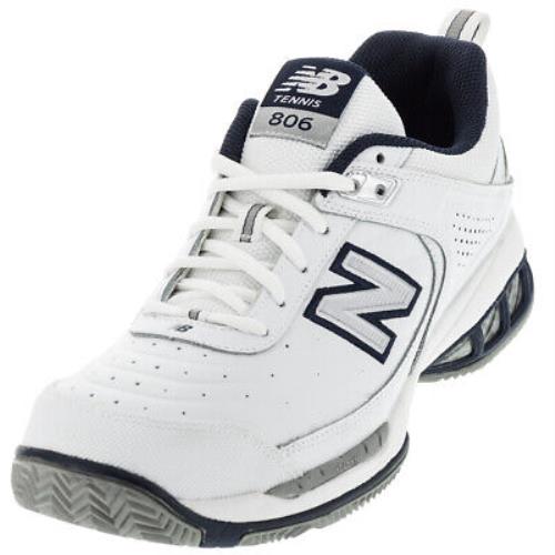 New Balance Men`s MC806 B Width Tennis Shoes White