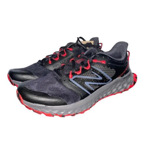 New Balance Mens 11 Garoe Trail Running Black Red Textile Shoes