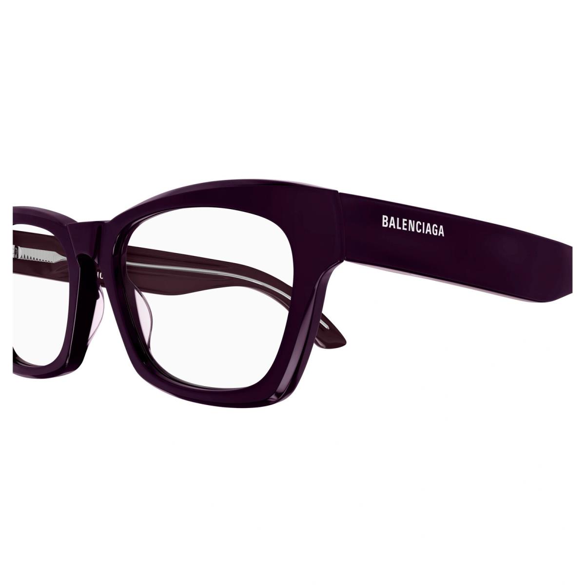 Balenciaga BB0242o-007 Violet Violet Eyeglasses