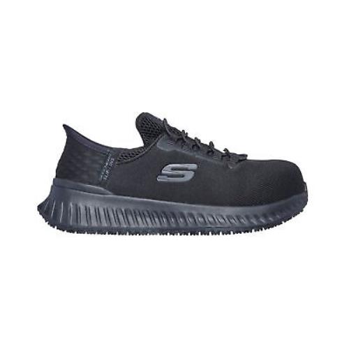 Skechers Women`s Slip-ins Tilido Ombray Work Shoes - Composite Toe Black 7 M